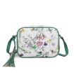 T11441 - Bolso bandolera con estampado de flores