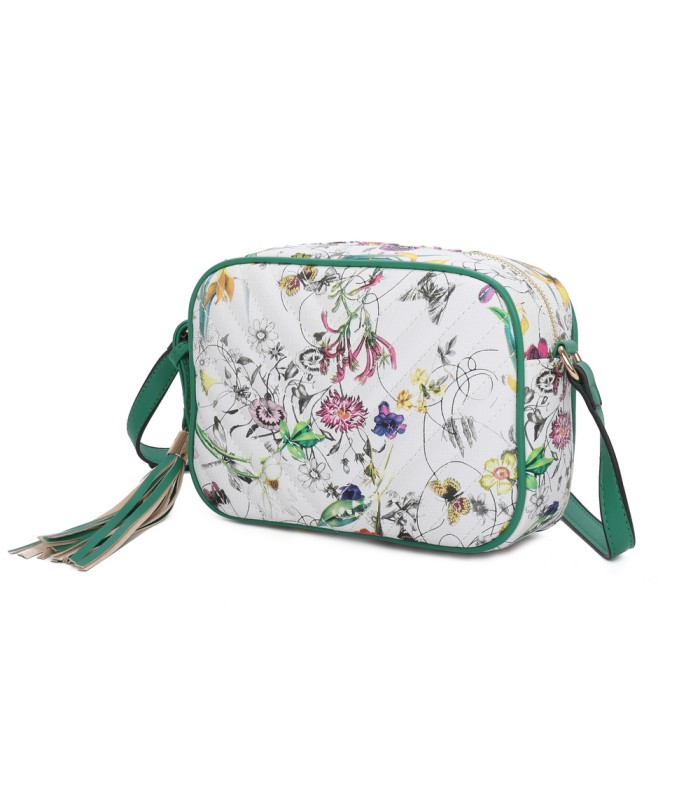 T11441 - Bolso bandolera con estampado de flores