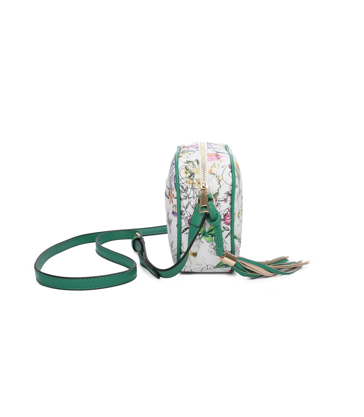 T11441 - Bolso bandolera con estampado de flores