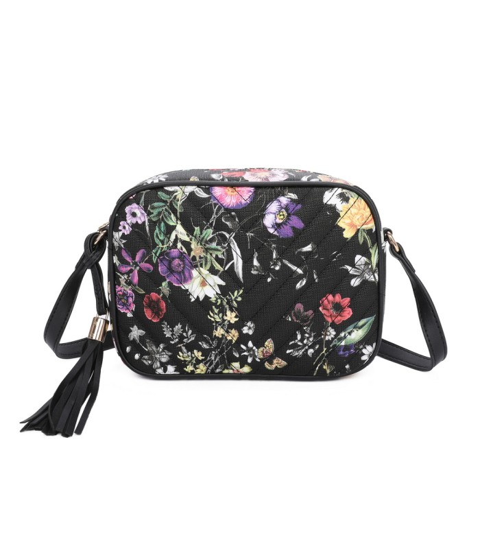 T11441 - Bolso bandolera con estampado de flores