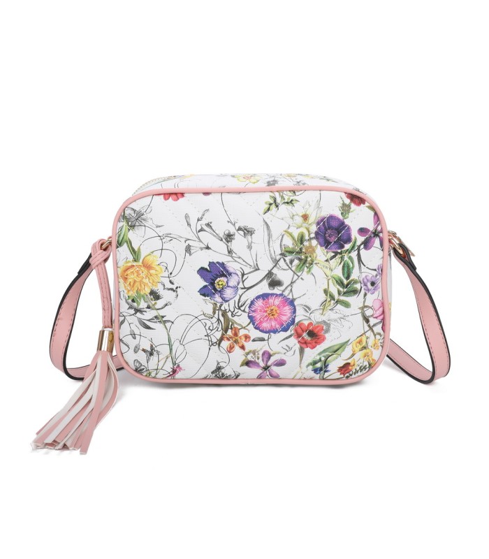 T11441 - Bolso bandolera con estampado de flores