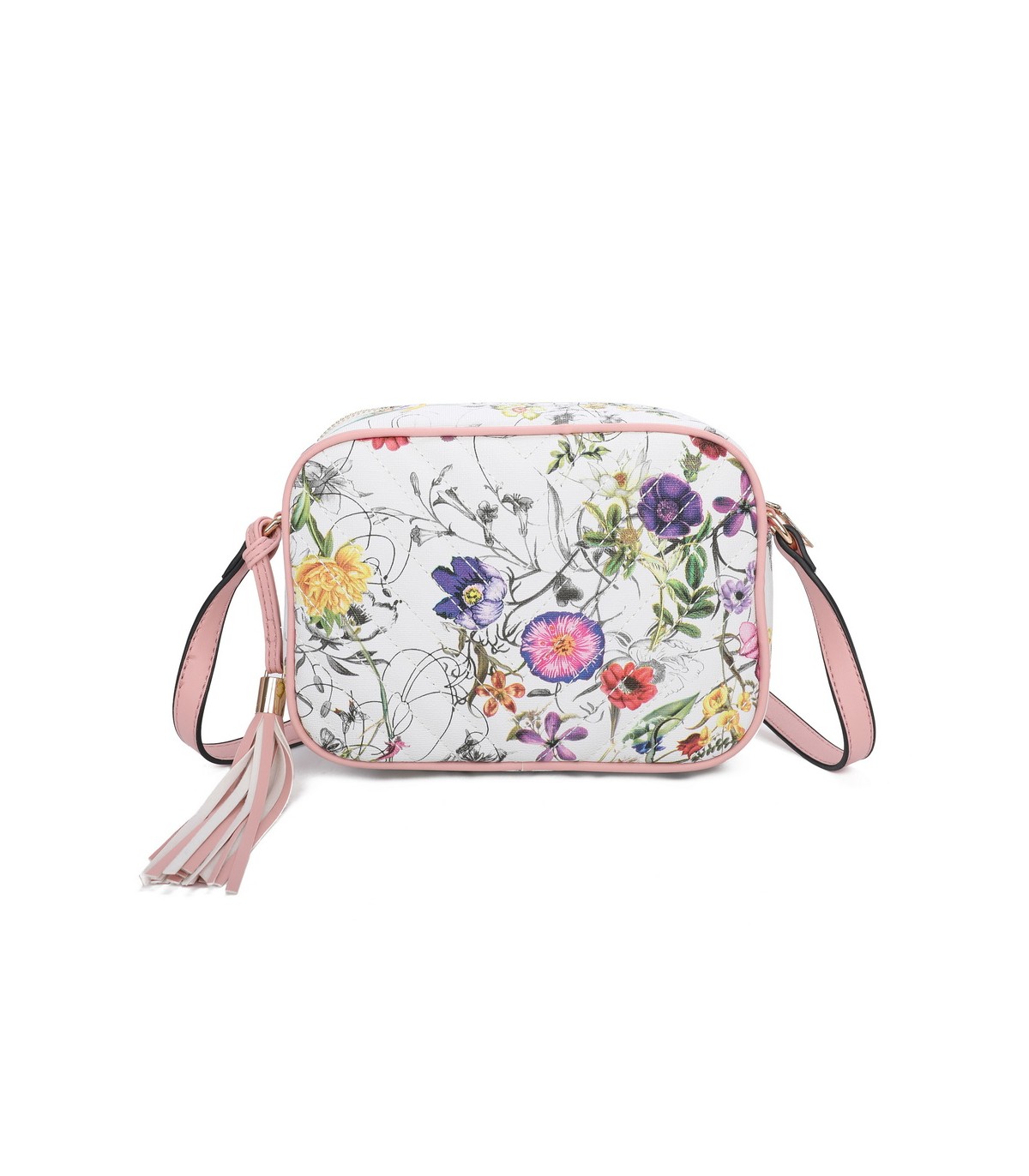 T11441 - Bolso bandolera con estampado de flores