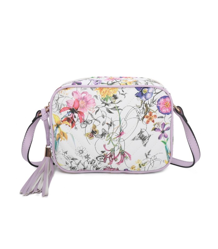 T11441 - Bolso bandolera con estampado de flores