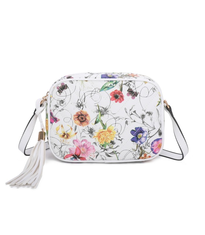 T11441 - Bolso bandolera con estampado de flores