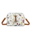 T11439 - Bolso bandolera con flores estampadas