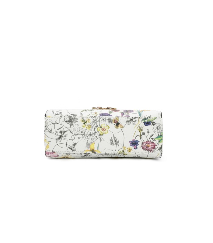 T11439 - Bolso bandolera con flores estampadas