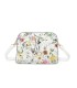 T11439 - Bolso bandolera con flores estampadas