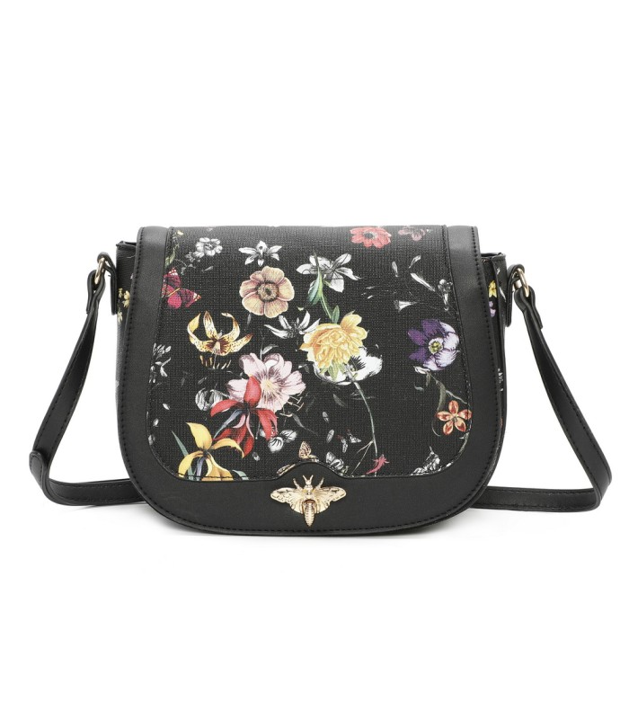 T11437 - Bolso bandolera con estilo floral y bandolera a juego