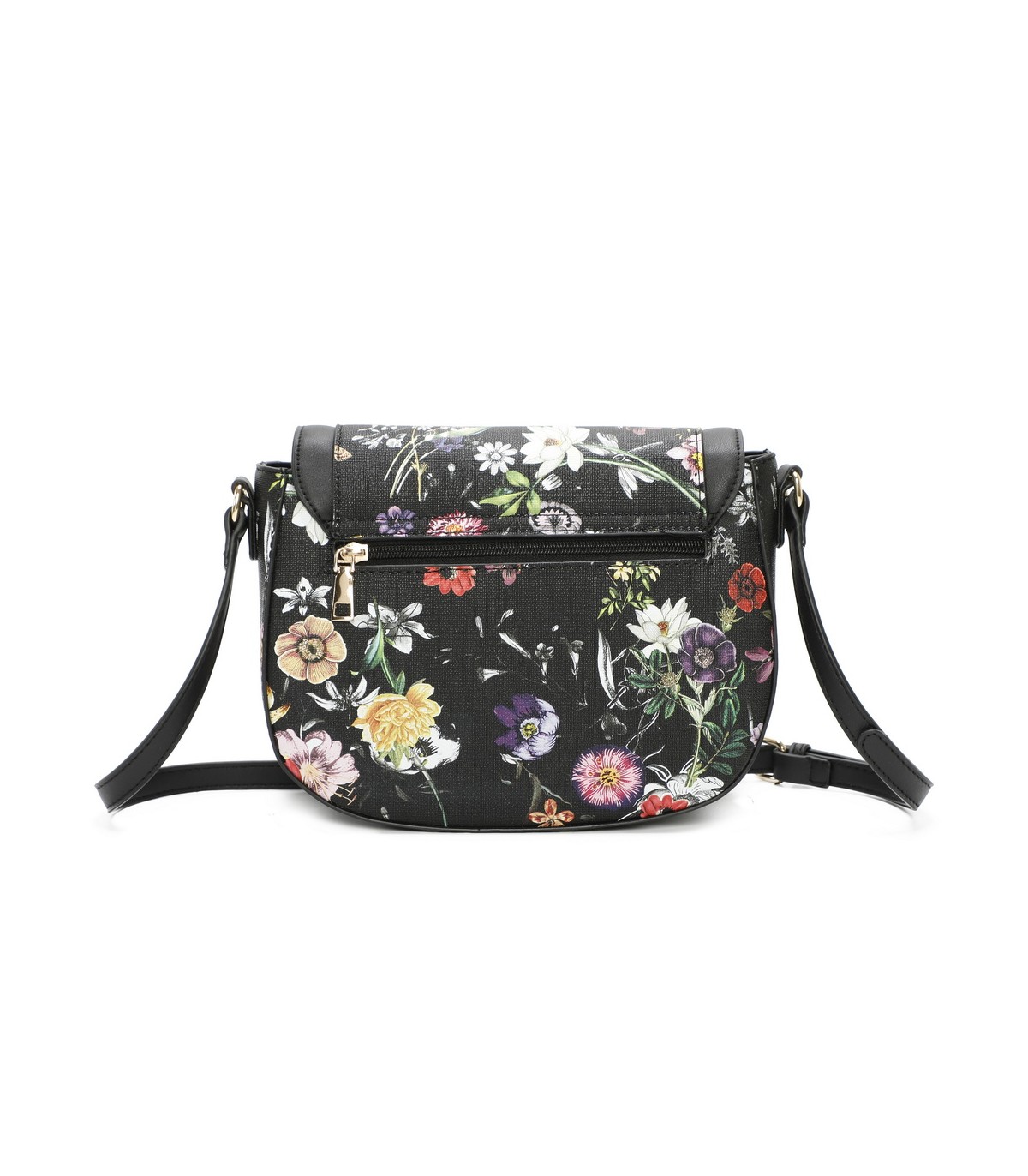 T11437 - Bolso bandolera con estilo floral y bandolera a juego