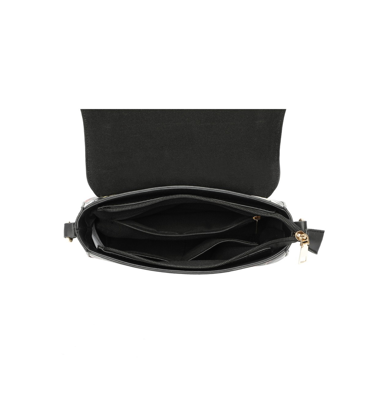 T11437 - Bolso bandolera con estilo floral y bandolera a juego
