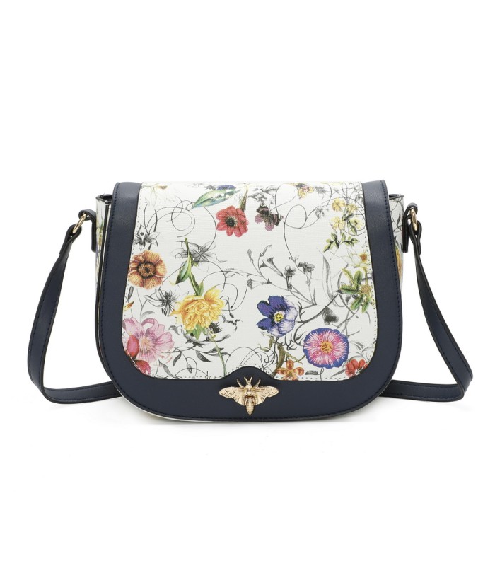 T11437 - Bolso bandolera con estilo floral y bandolera a juego