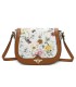 T11437 - Bolso bandolera con estilo floral y bandolera a juego