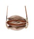 T11434 - Bolso con flores y cadena dorada y bandolera ajustable