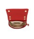 T11481 - Bolso estilo baguette con cierre imantado y efecto rayado