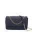 T11481 - Bolso estilo baguette con cierre imantado y efecto rayado