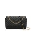 T11481 - Bolso estilo baguette con cierre imantado y efecto rayado