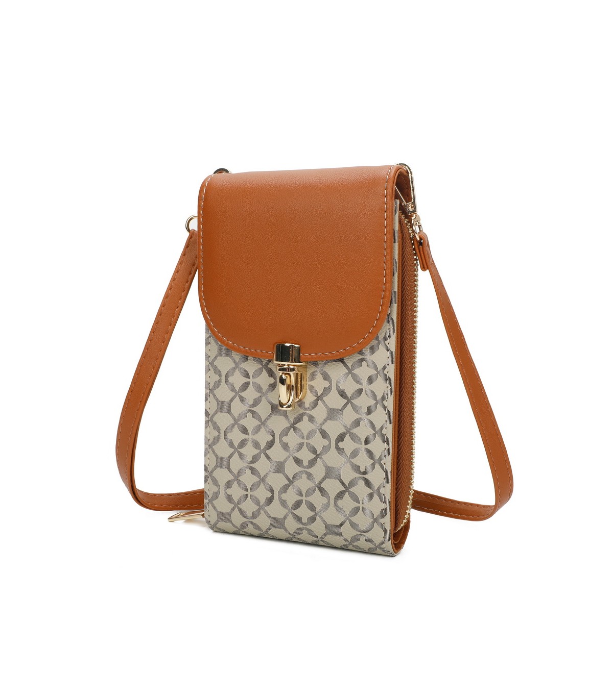 TH892 - Bolso para móvil con estampado geométrico