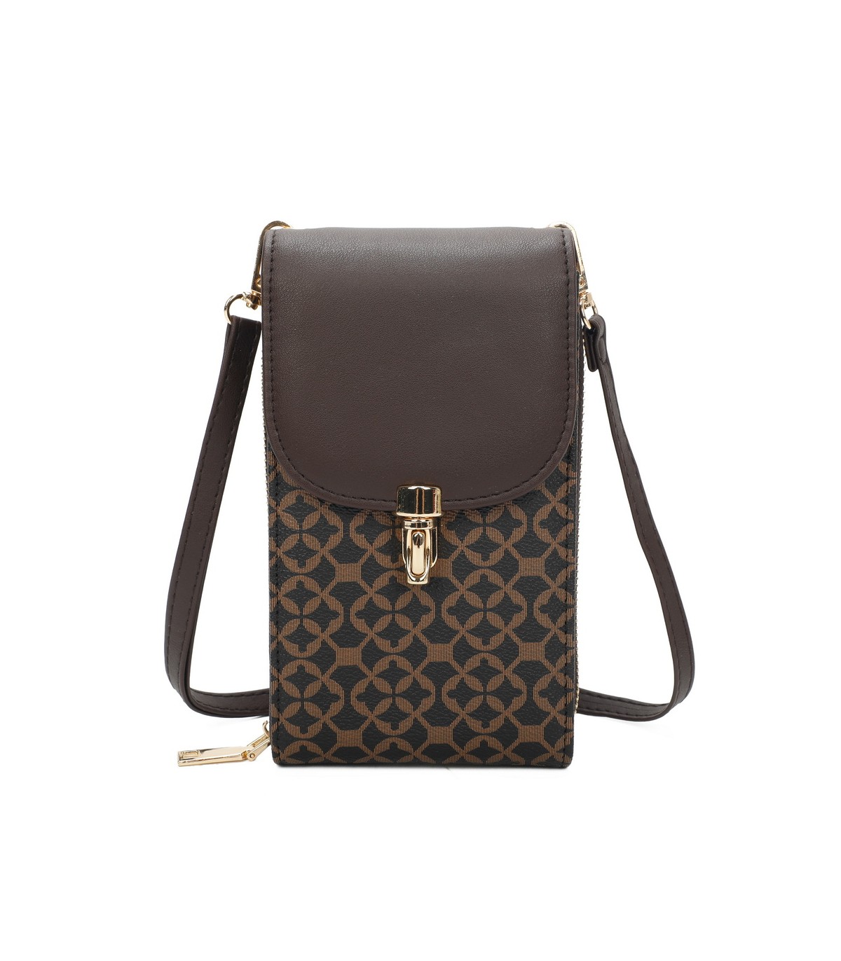 TH892 - Bolso para móvil con estampado geométrico