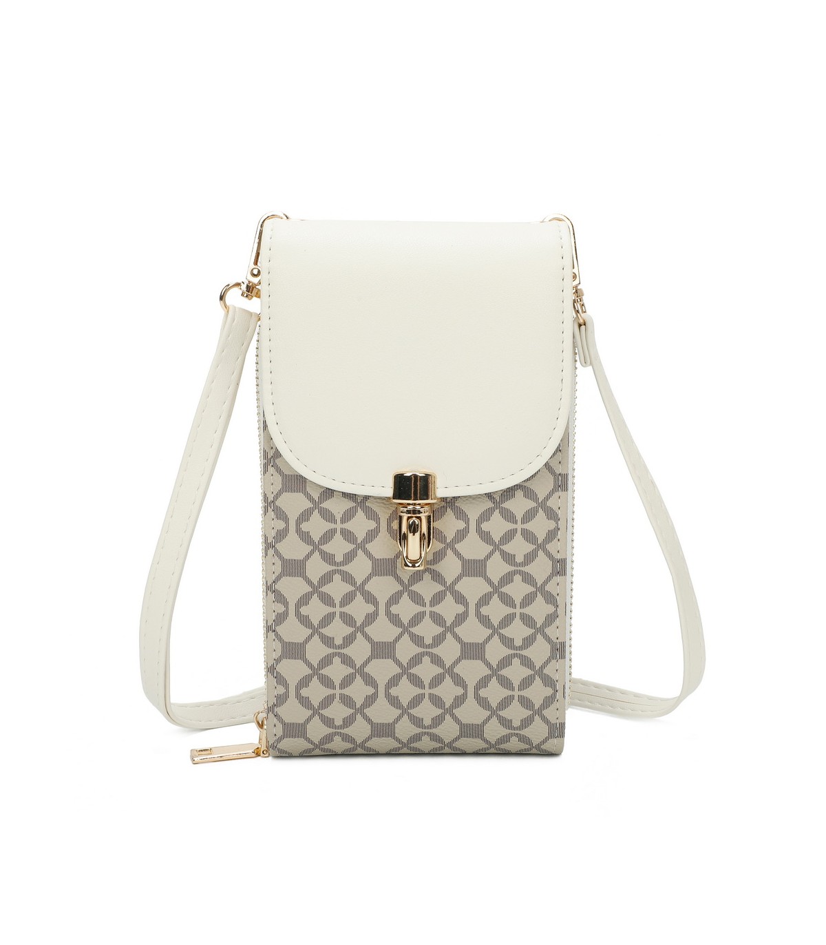 TH892 - Bolso para móvil con estampado geométrico