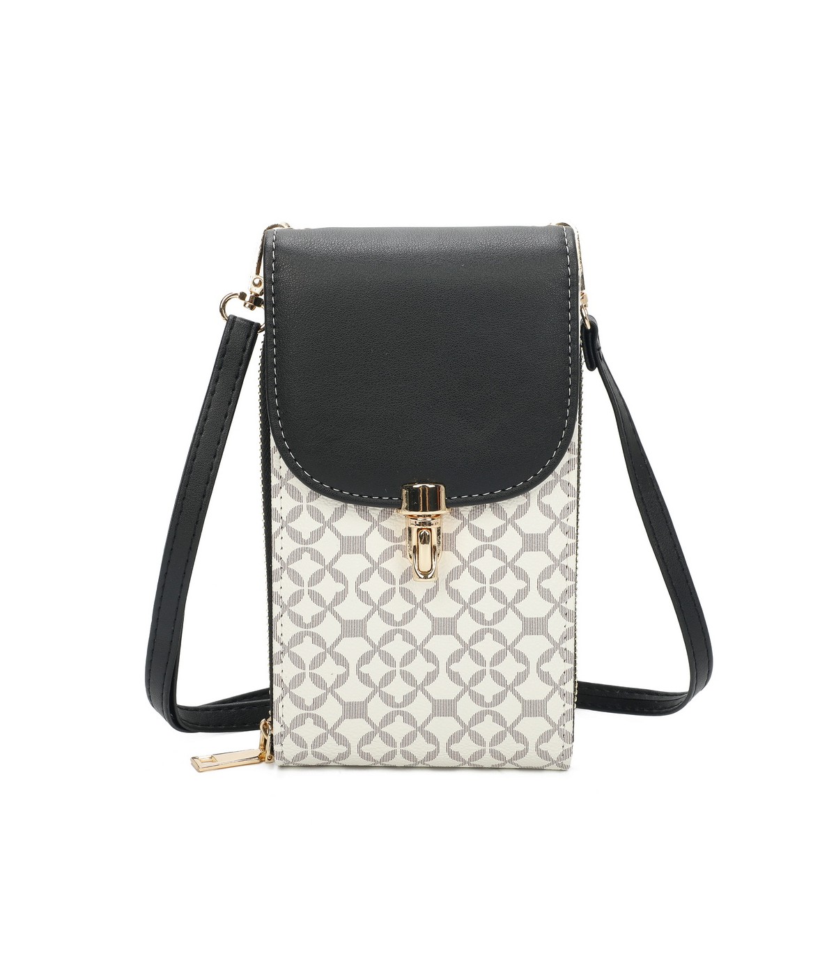 TH892 - Bolso para móvil con estampado geométrico