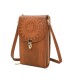 TH895 - Bolso para móvil con bordado de mandala