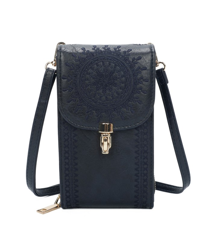 TH895 - Bolso para móvil con bordado de mandala