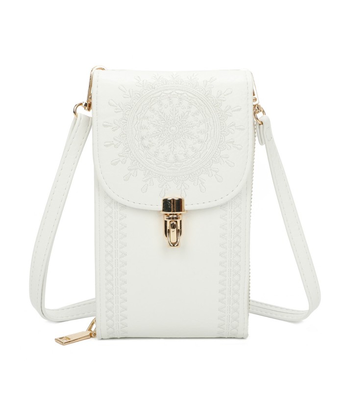 TH895 - Bolso para móvil con bordado de mandala