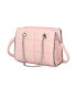 T11472 - Bolso bandolera con asa de cadena plateada