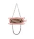T11472 - Bolso bandolera con asa de cadena plateada