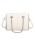 T11472 - Bolso bandolera con asa de cadena plateada