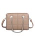 T11472 - Bolso bandolera con asa de cadena plateada