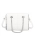 T11472 - Bolso bandolera con asa de cadena plateada