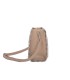 T11471 - Bolso rectangular de asa plateada y bandolera con textura de cuadros
