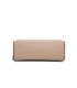 T11471 - Bolso rectangular de asa plateada y bandolera con textura de cuadros