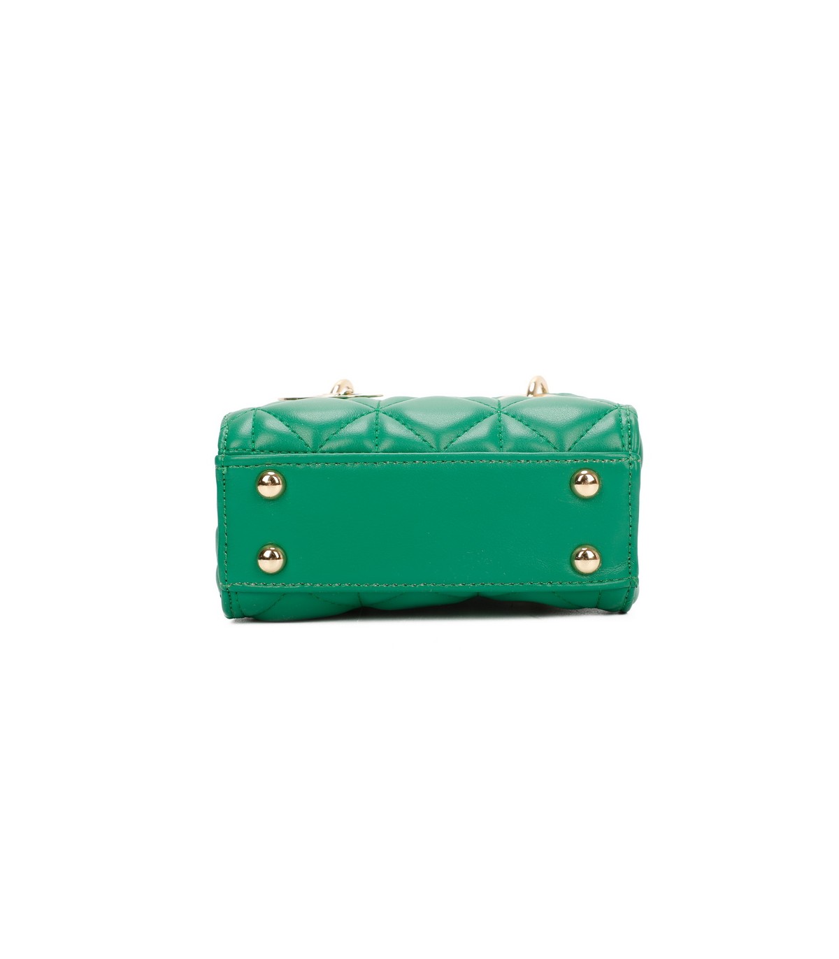 T11494 - Bolso cuadrado con asa grande y colgante O de adorno