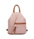 T11149 - Mochila con cremallera frontal y bordado de mandala