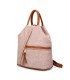 T11149 - Mochila con cremallera frontal y bordado de mandala