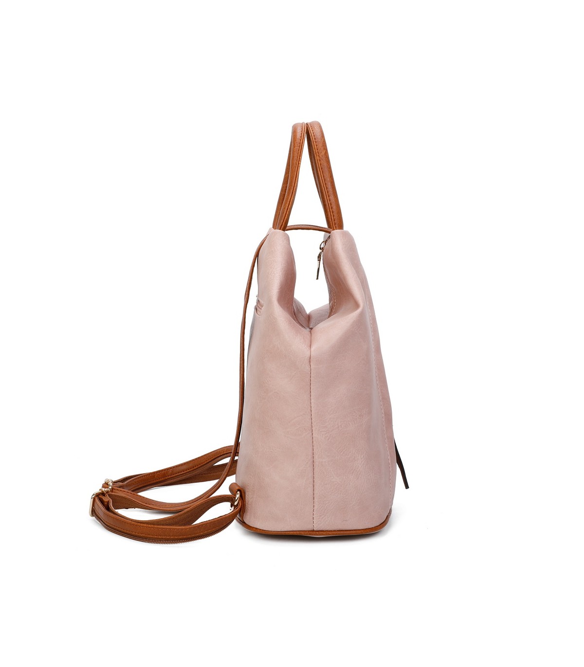 T11149 - Mochila con cremallera frontal y bordado de mandala