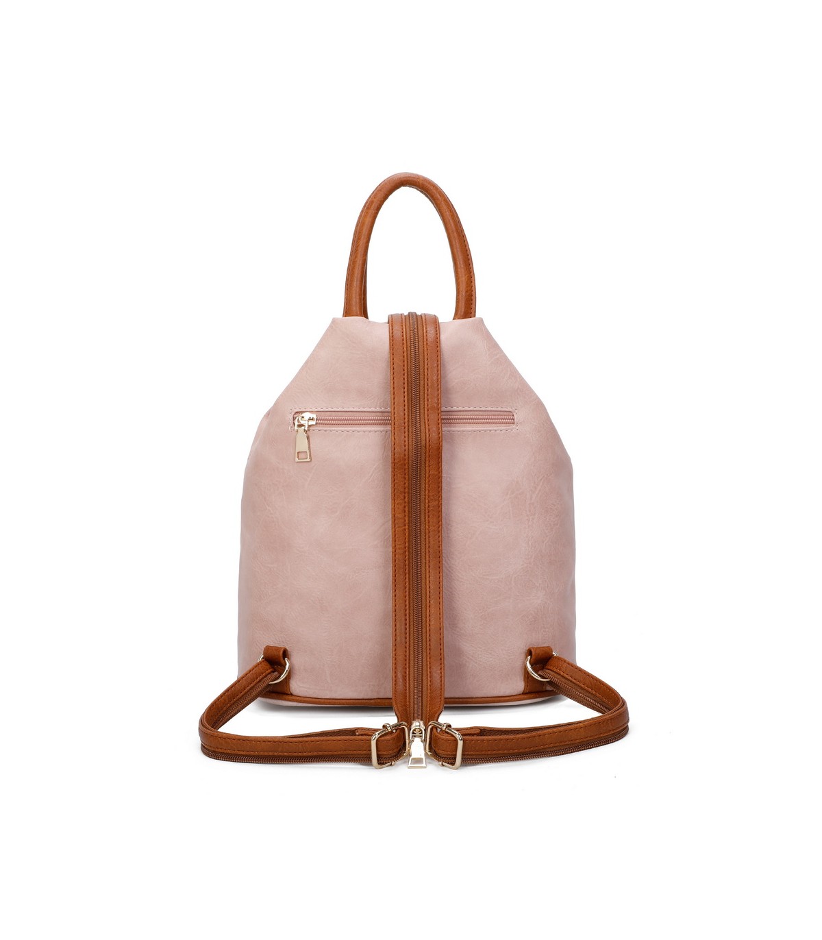 T11149 - Mochila con cremallera frontal y bordado de mandala