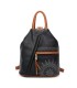 T11149 - Mochila con cremallera frontal y bordado de mandala