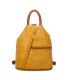 T11149 - Mochila con cremallera frontal y bordado de mandala