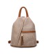 T11149 - Mochila con cremallera frontal y bordado de mandala
