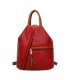 T11149 - Mochila con cremallera frontal y bordado de mandala