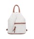 T11149 - Mochila con cremallera frontal y bordado de mandala