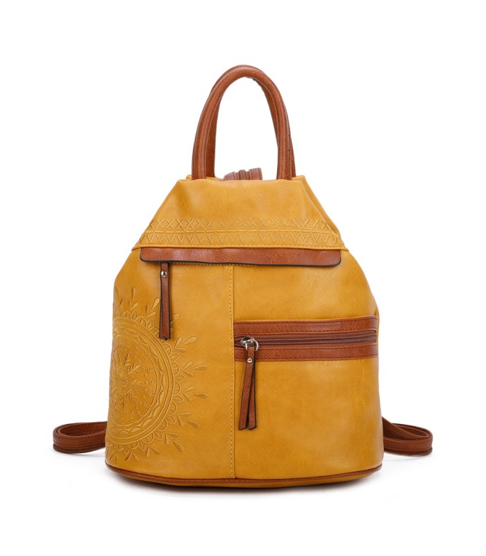 T11151 - Mochila con bolsillos frontales y cierre de cremallera