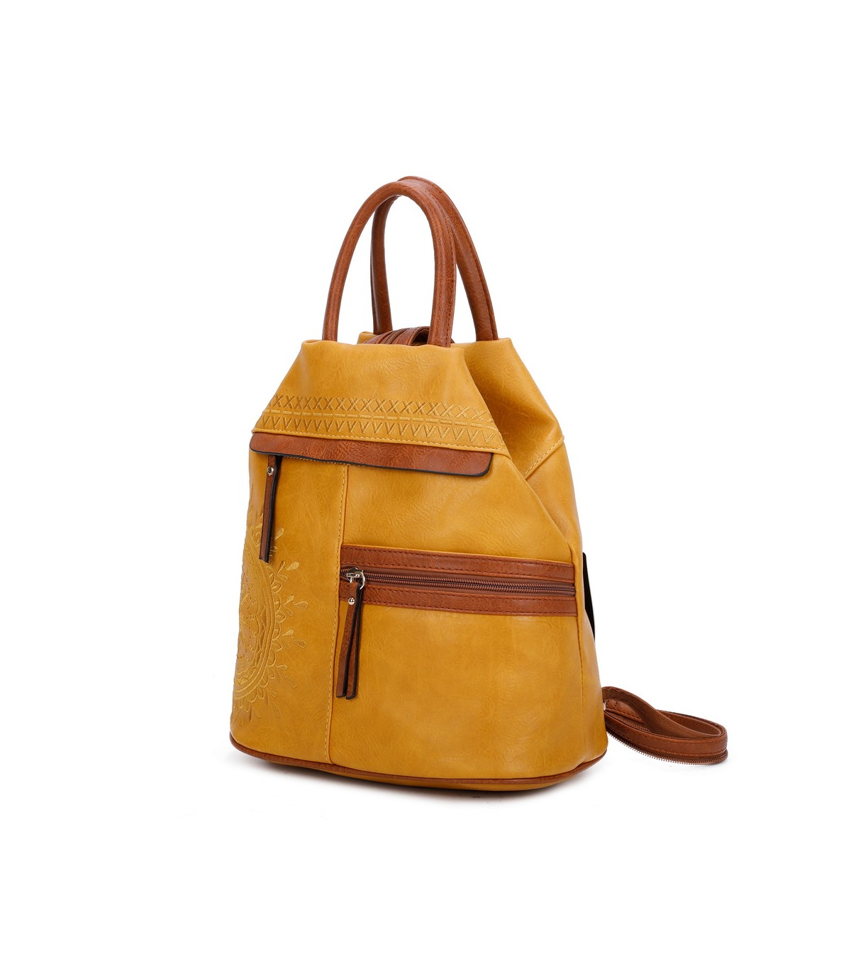 T11151 - Mochila con bolsillos frontales y cierre de cremallera