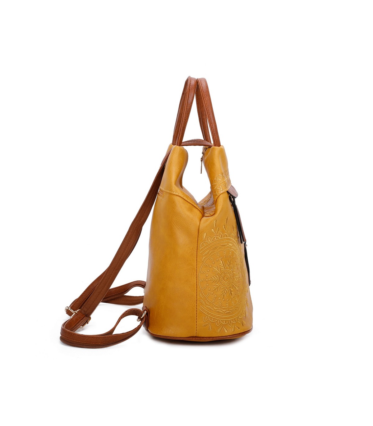 T11151 - Mochila con bolsillos frontales y cierre de cremallera