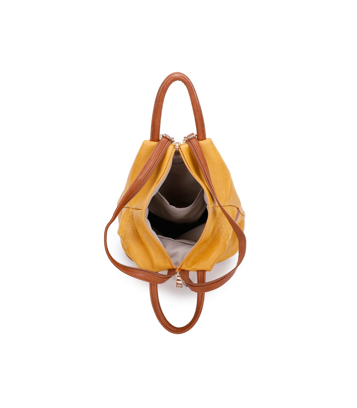 T11151 - Mochila con bolsillos frontales y cierre de cremallera
