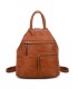 T11151 - Mochila con bolsillos frontales y cierre de cremallera
