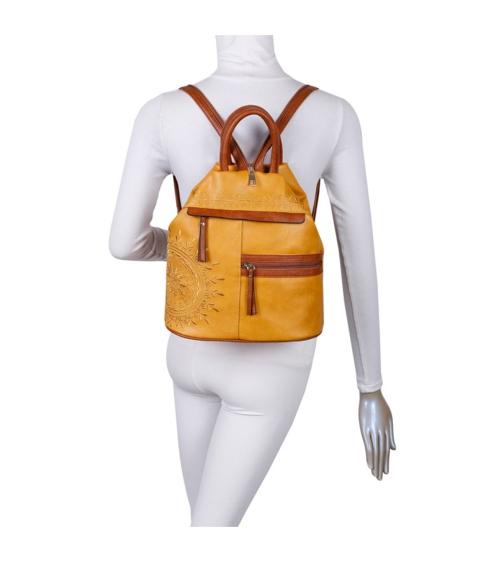 T11151 - Mochila con bolsillos frontales y cierre de cremallera